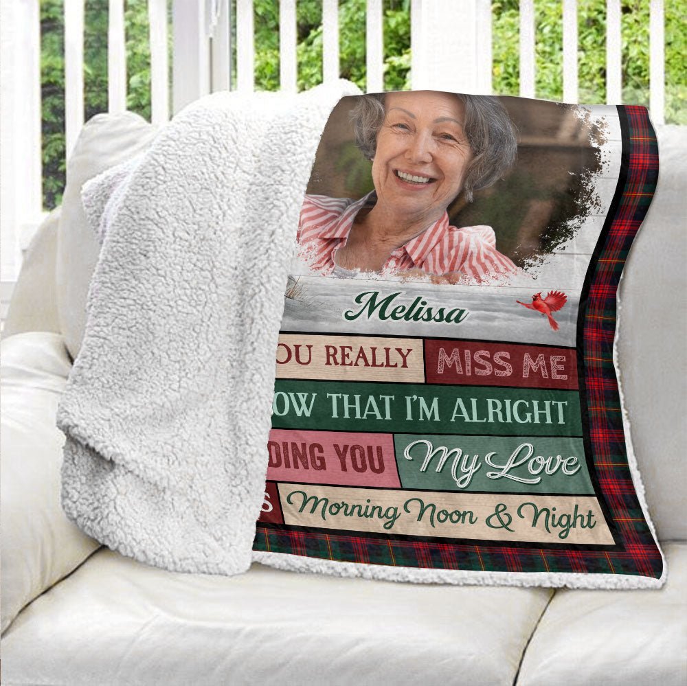 A Hug From Heaven Custom Photo Blanket - Personalized Blanket