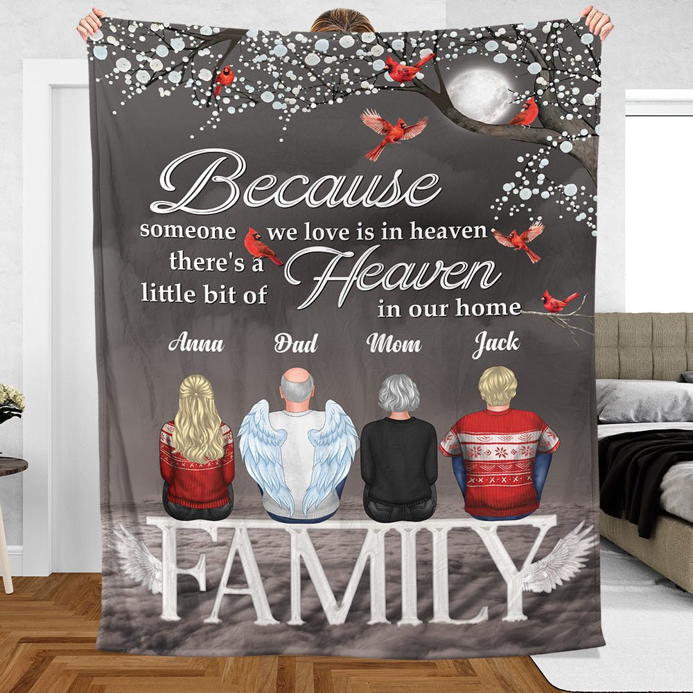 A Hug From Heaven - Personalized Blanket - Best Gift For Family - Giftago