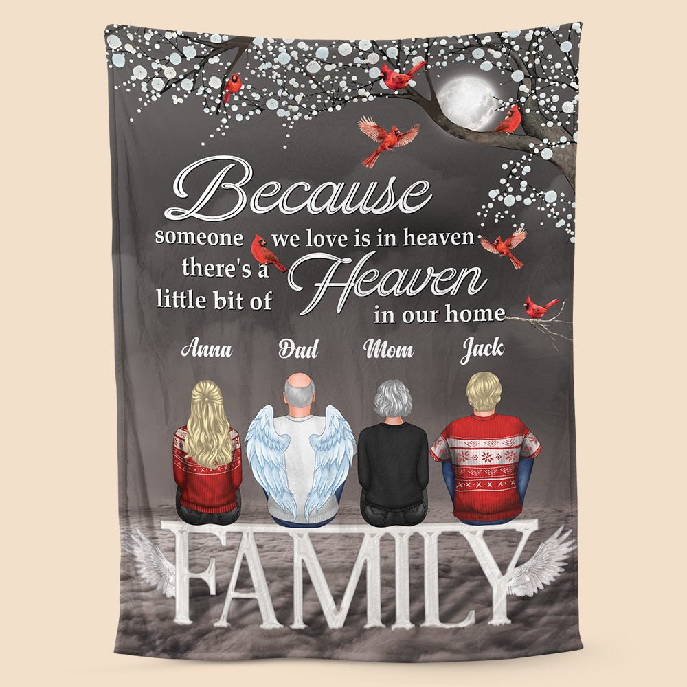 A Hug From Heaven - Personalized Blanket - Best Gift For Family - Giftago