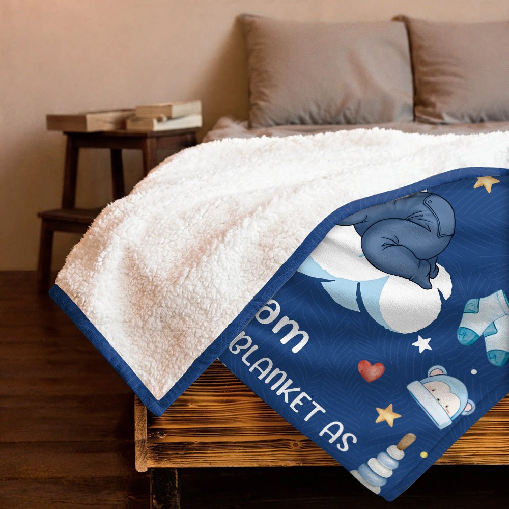 A Hug From Me To You Blanket - Personalized Blanket - Giftago