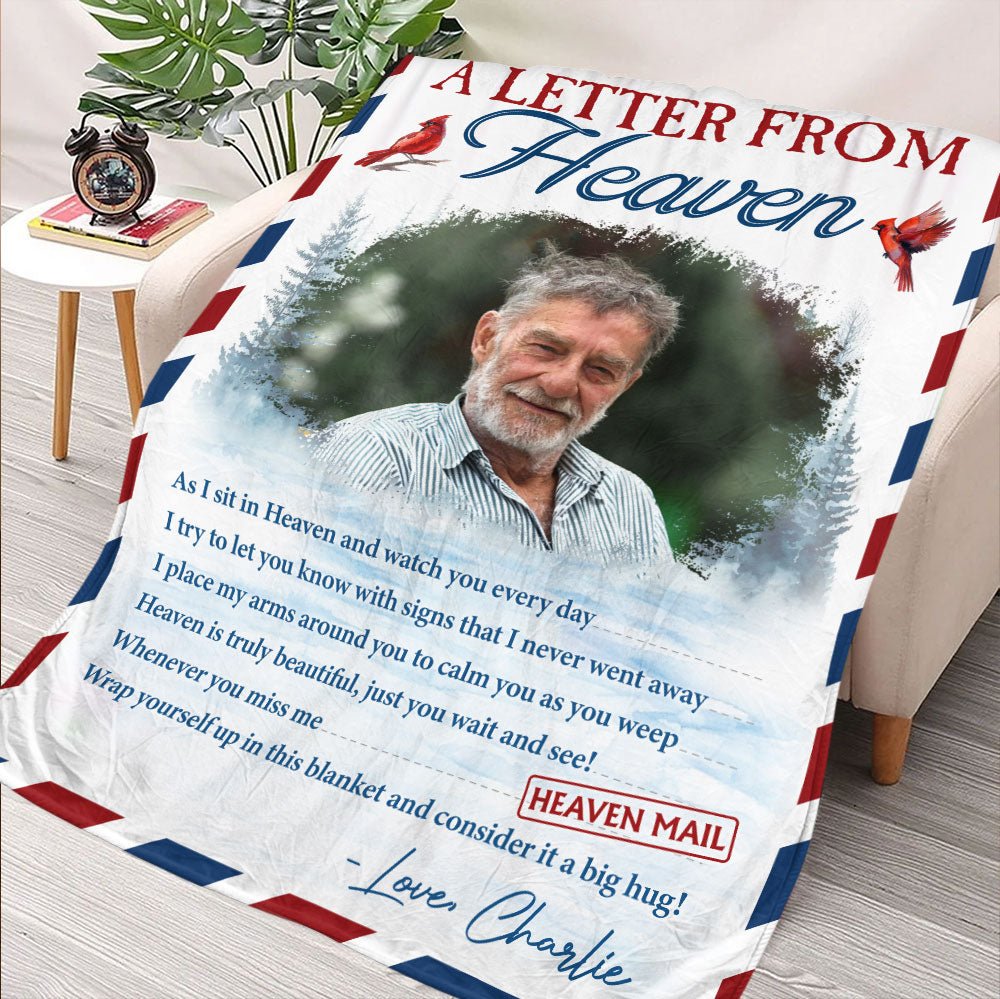 A Letter From Heaven Blanket - Personalized Blanket