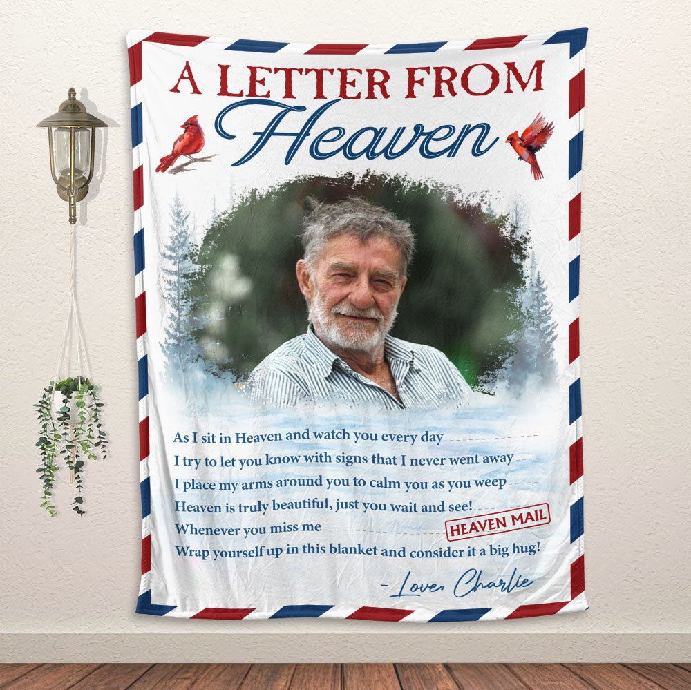 A Letter From Heaven Blanket - Personalized Blanket