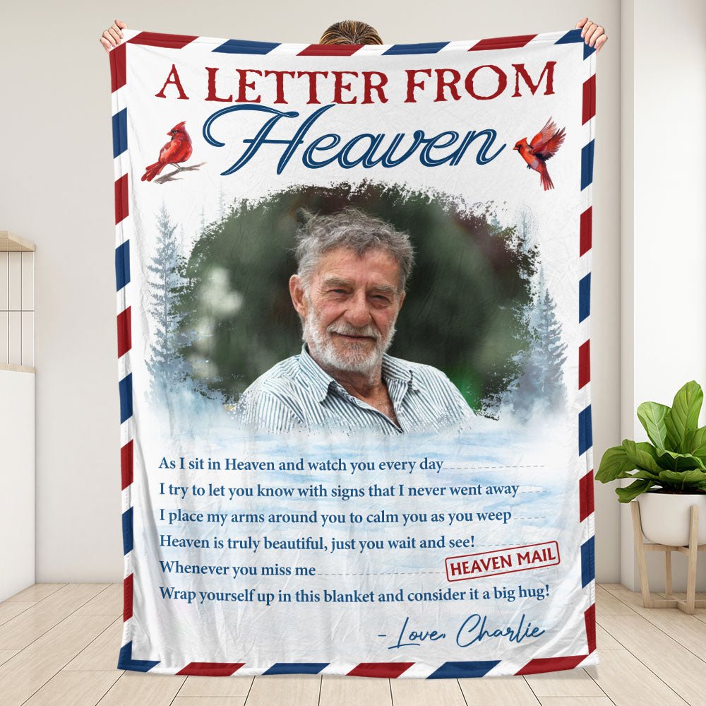 A Letter From Heaven Blanket - Personalized Blanket