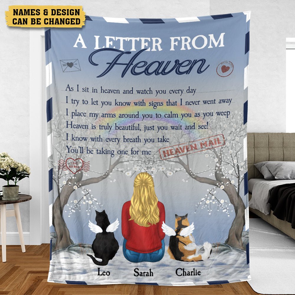 A Letter From Heaven - Personalized Blanket - Best Gift For Pet Lovers - Giftago