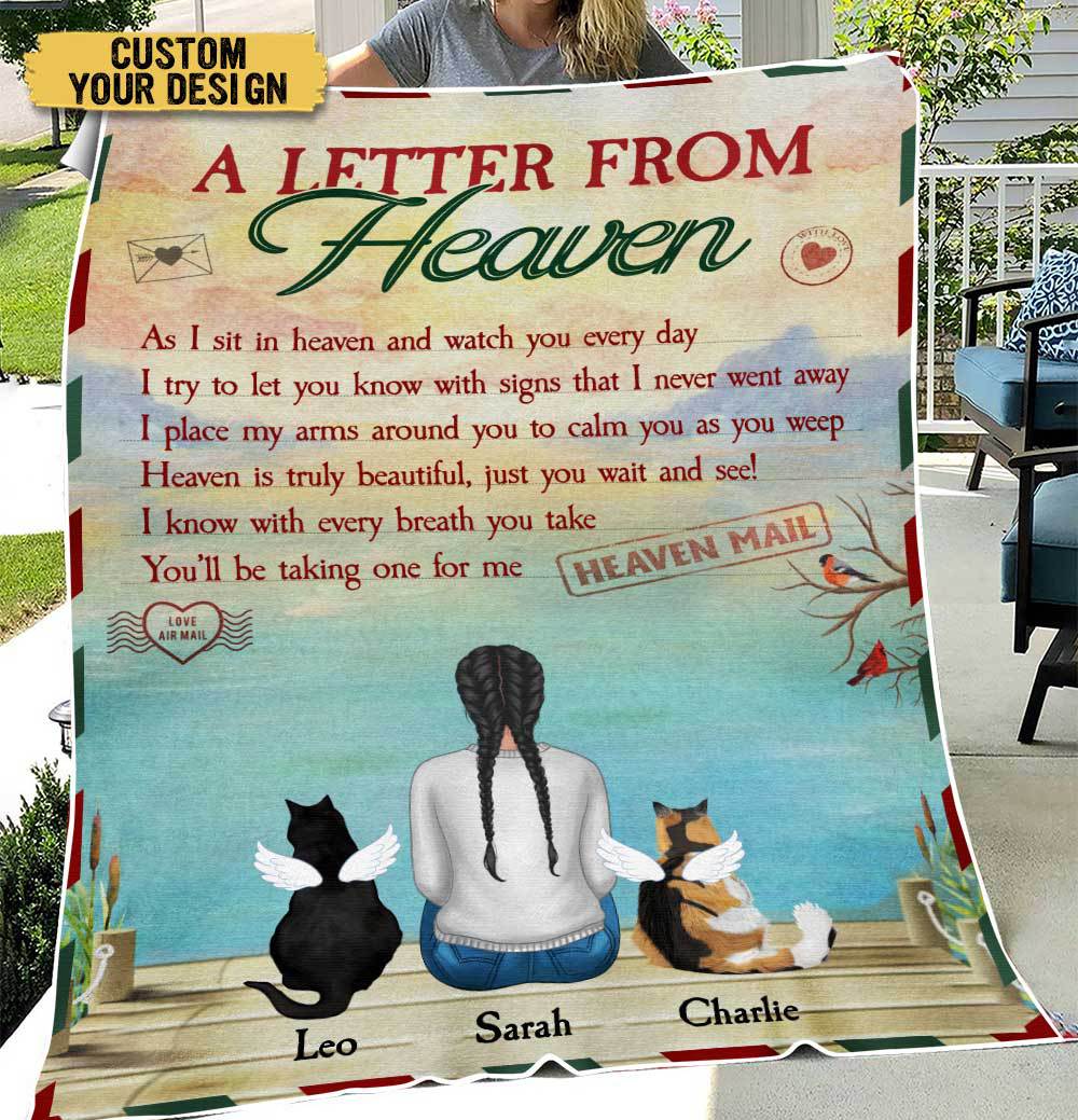 A Letter From Heaven - Personalized Blanket - Best Gift For Pet Lovers - Giftago