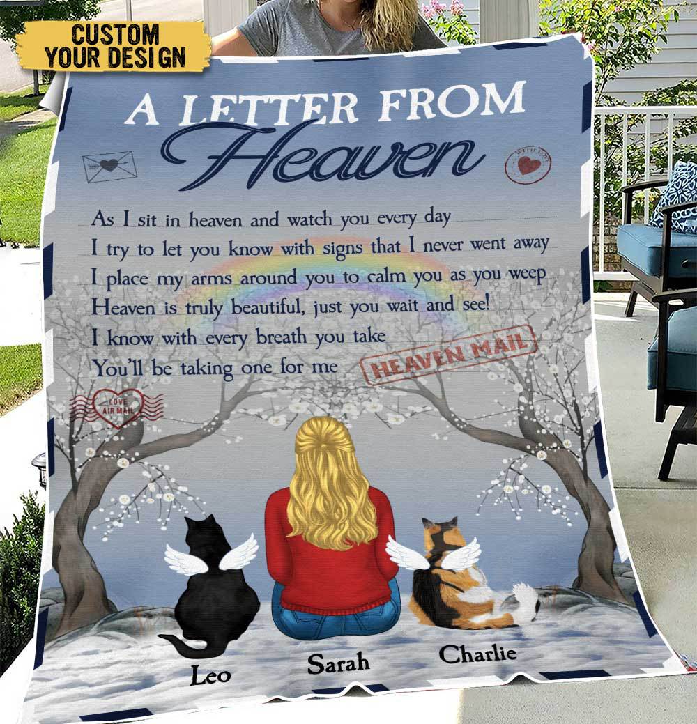 A Letter From Heaven - Personalized Blanket - Best Gift For Pet Lovers - Giftago