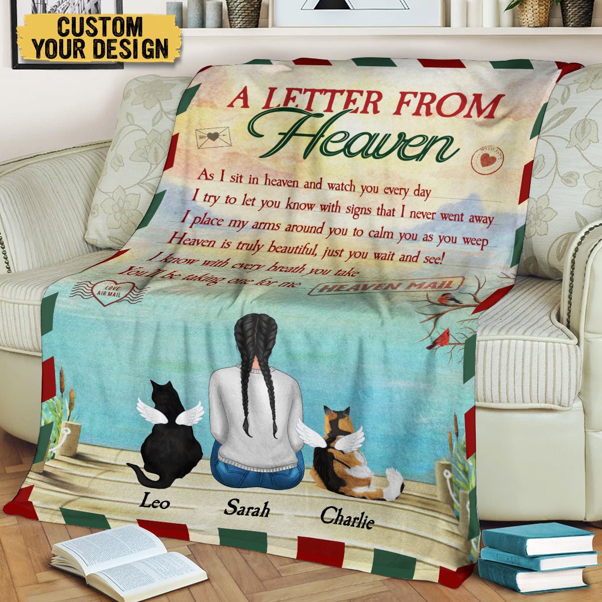 A Letter From Heaven - Personalized Blanket - Best Gift For Pet Lovers - Giftago