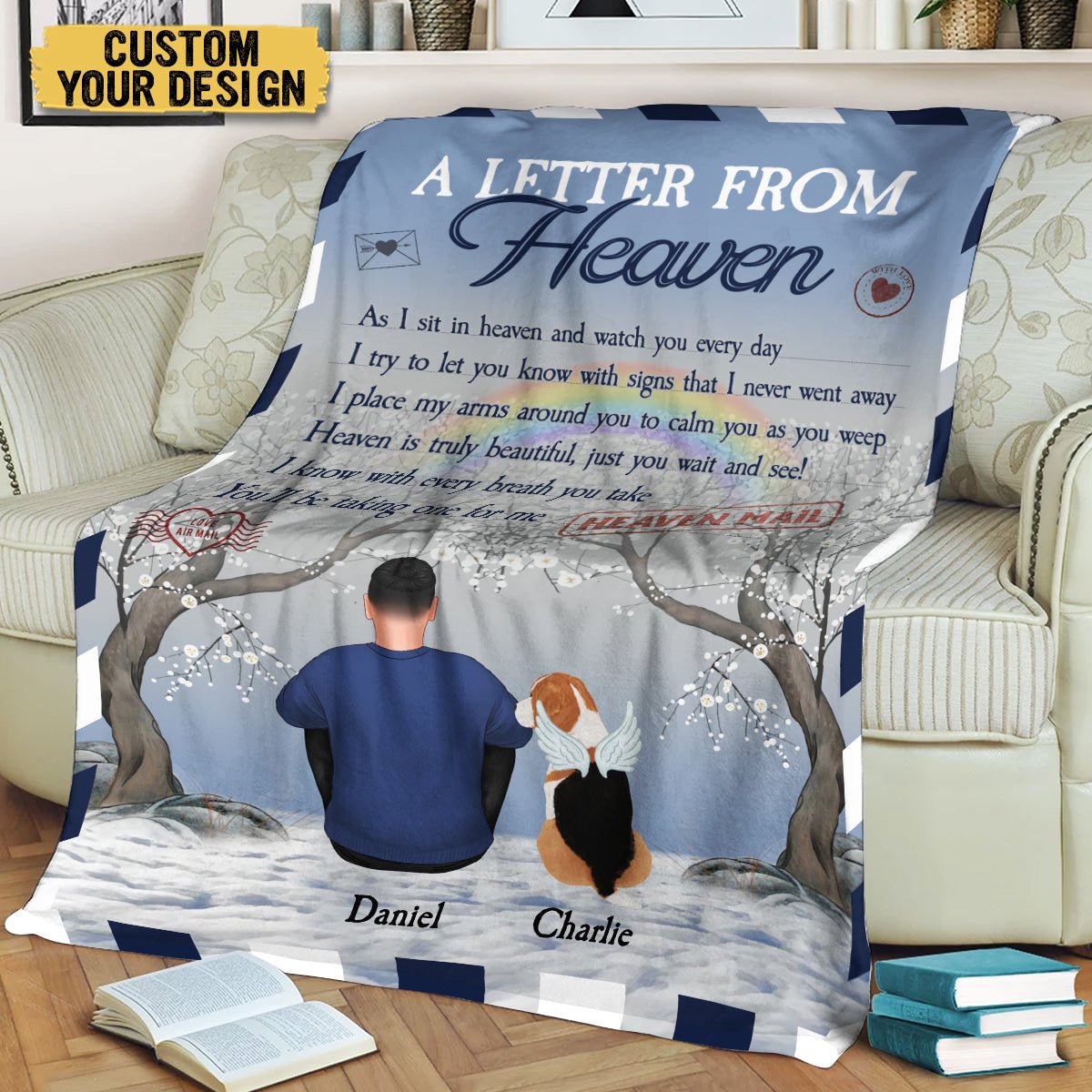 A Letter From Heaven - Personalized Blanket - Best Gift For Pet Lovers - Giftago