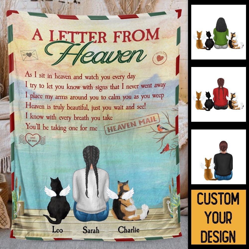 A Letter From Heaven - Personalized Blanket - Best Gift For Pet Lovers - Giftago