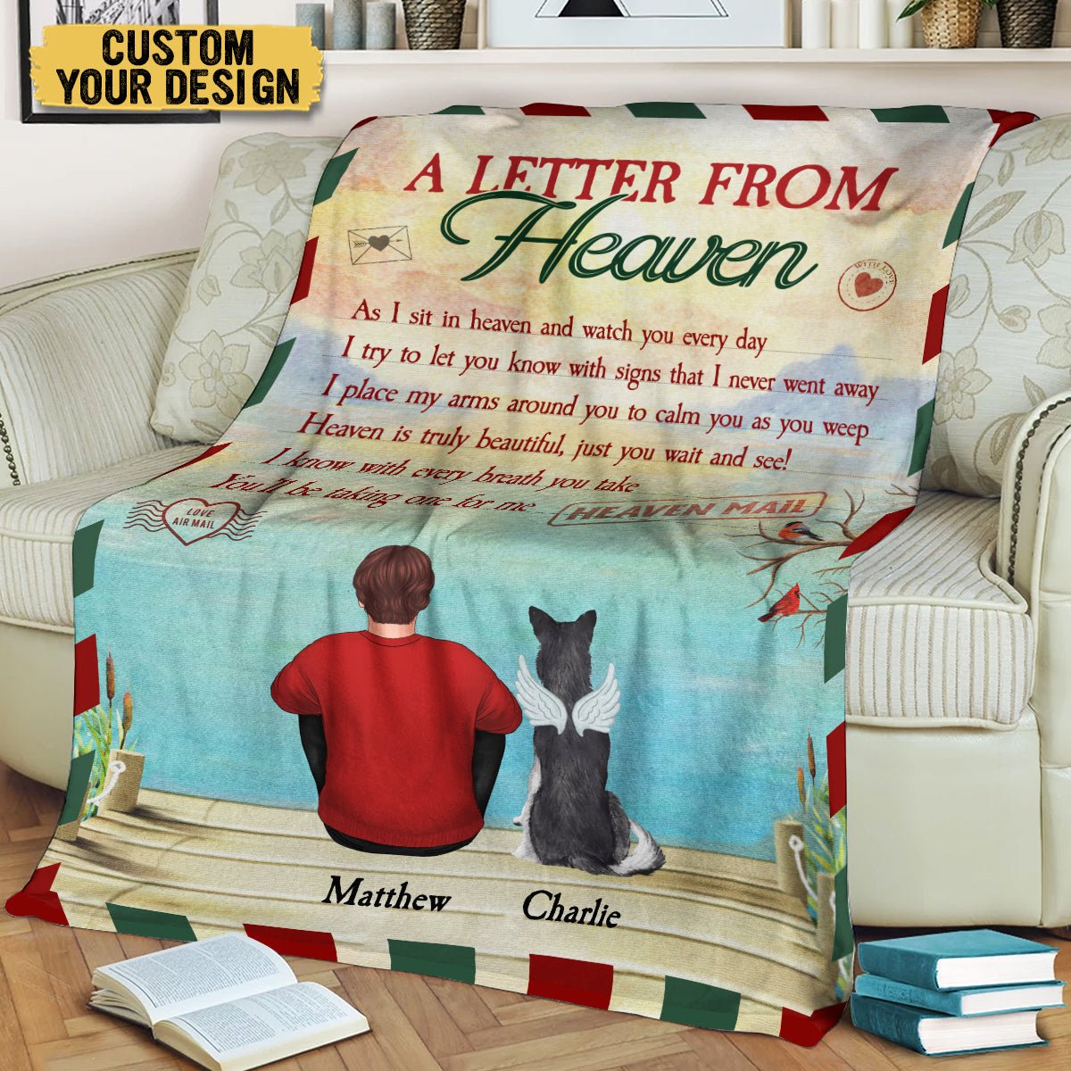 A Letter From Heaven - Personalized Blanket - Best Gift For Pet Lovers - Giftago