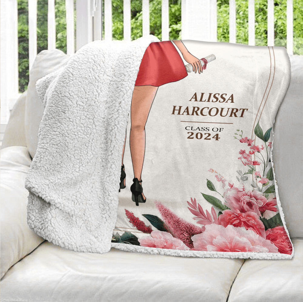 A New Beginning Graduation Personalized Blanket - Personalized Blanket - Giftago