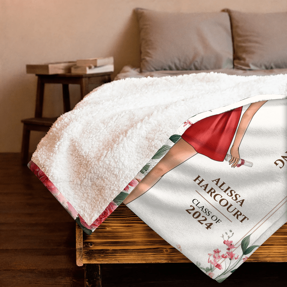 A New Beginning Graduation Personalized Blanket - Personalized Blanket - Giftago