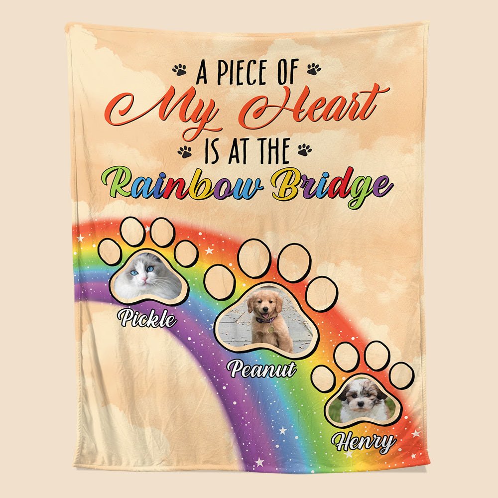 A Piece Of my Heart - Personalized Blanket - Best Gift For Pet Lovers - Giftago