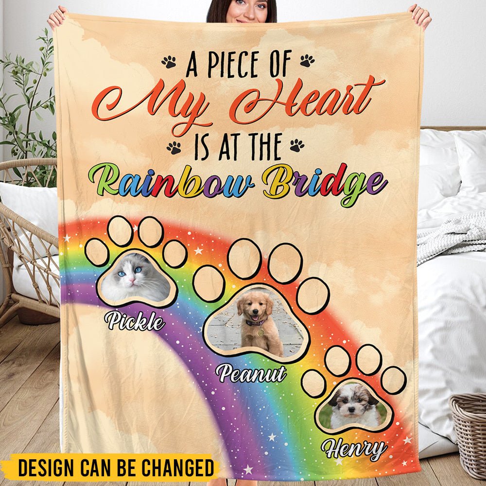 A Piece Of my Heart - Personalized Blanket - Best Gift For Pet Lovers - Giftago