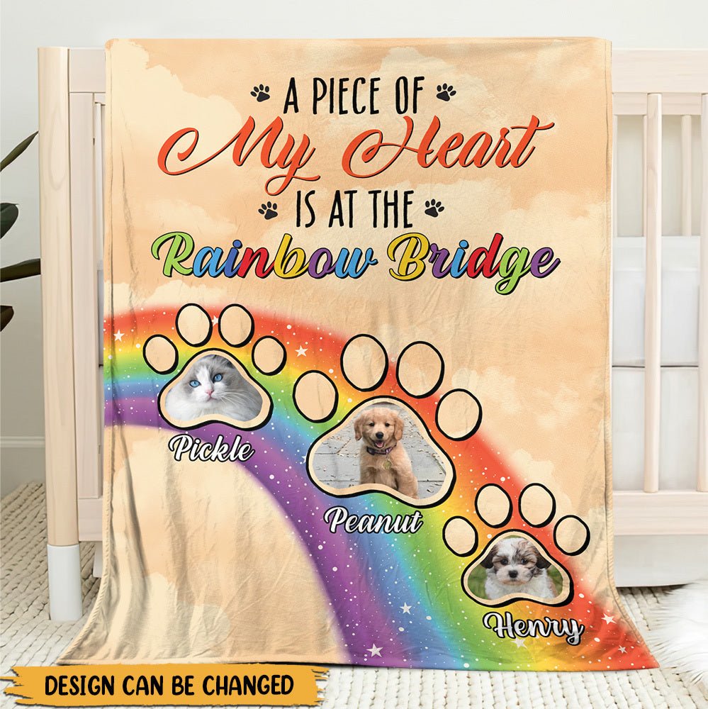 A Piece Of my Heart - Personalized Blanket - Best Gift For Pet Lovers - Giftago