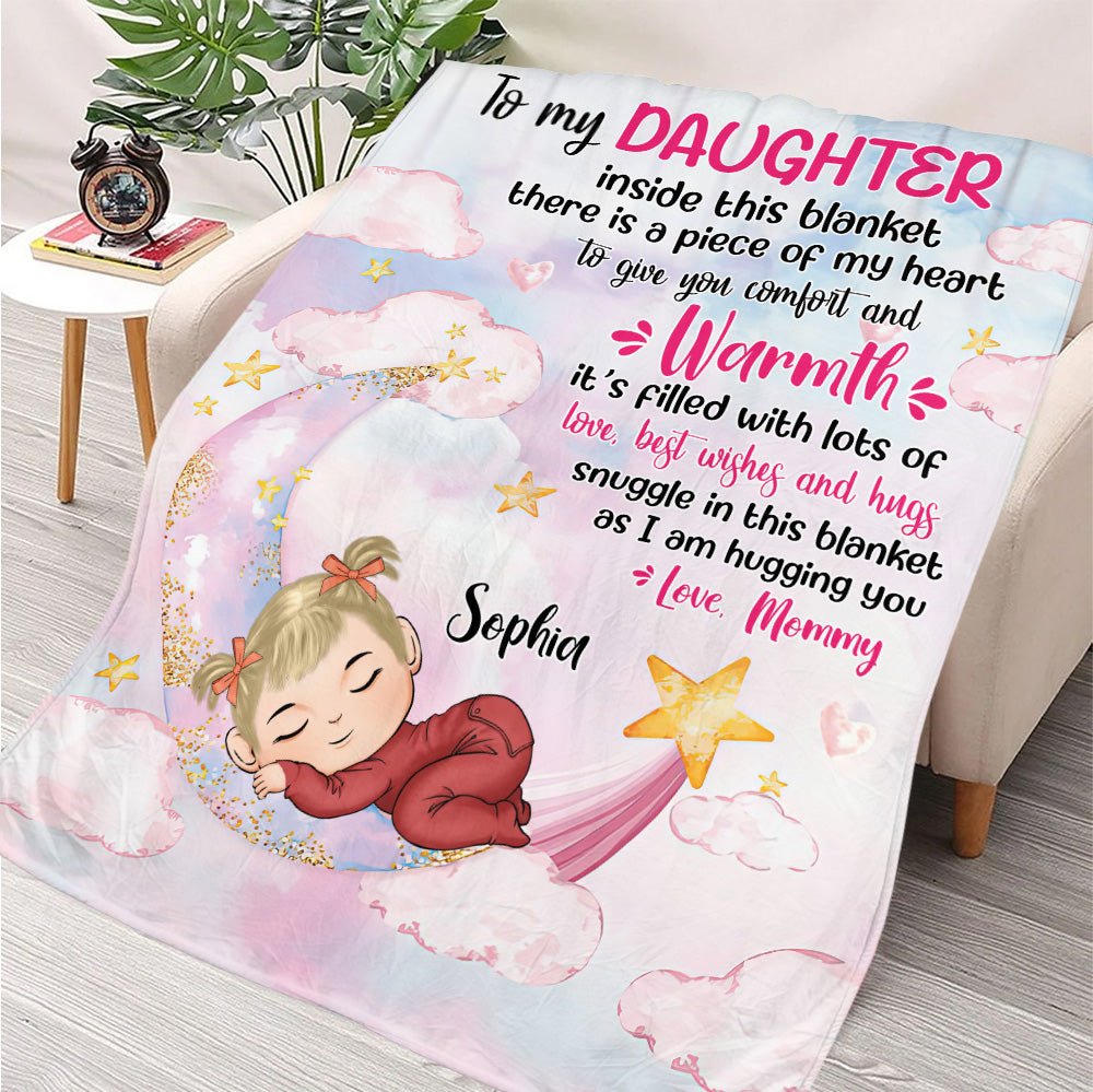 A Piece Of My Heart To Give You Blanket - Personalized Blanket - Giftago