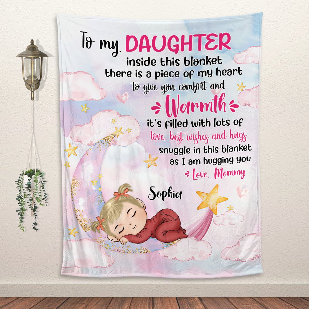 A Piece Of My Heart To Give You Blanket - Personalized Blanket - Giftago