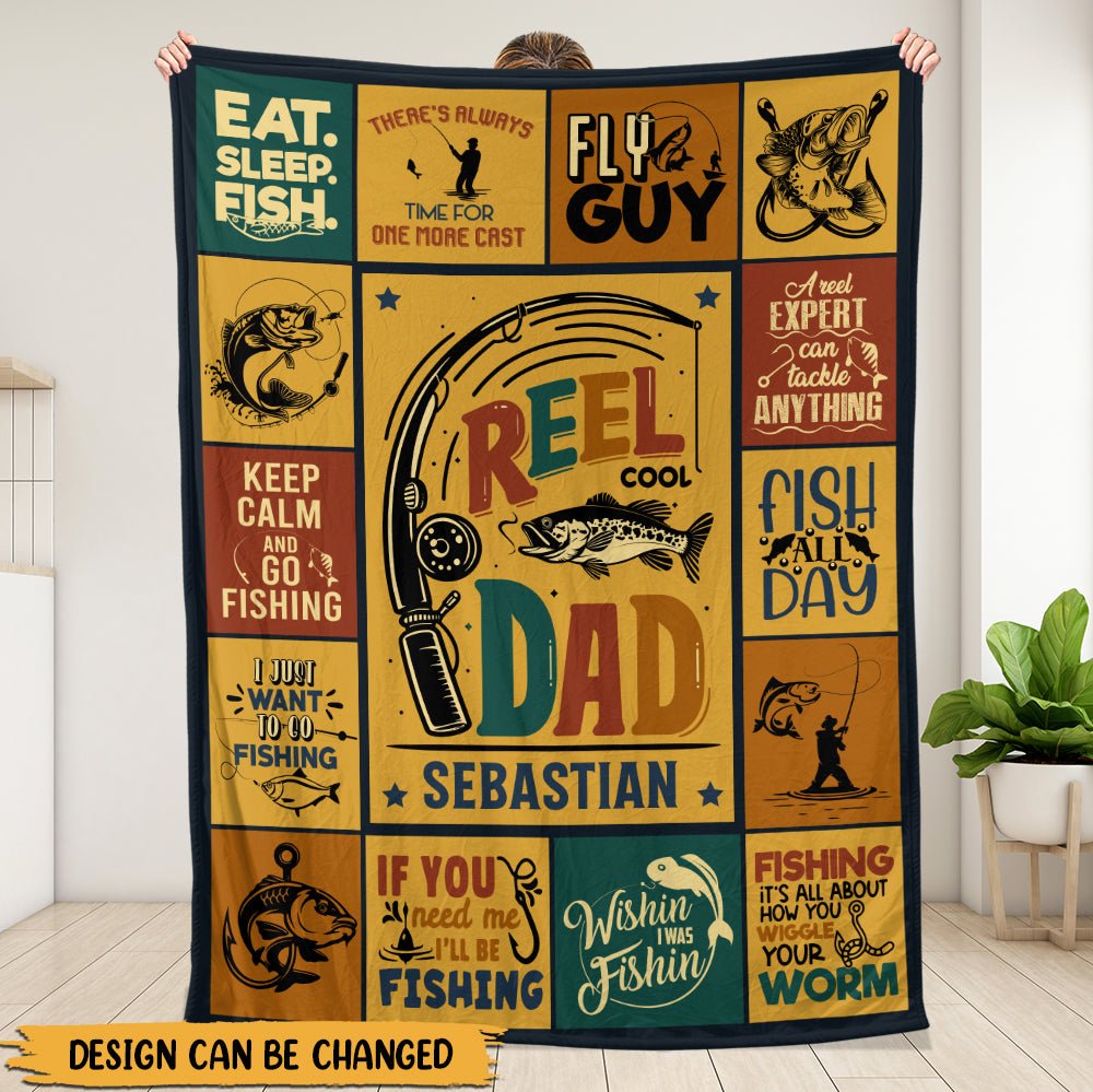 A Reel Expert Can Tackle Anything - Personalized Blanket - Giftago