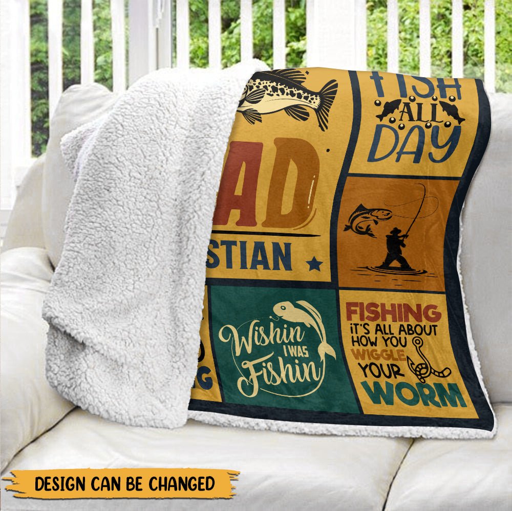 A Reel Expert Can Tackle Anything - Personalized Blanket - Giftago