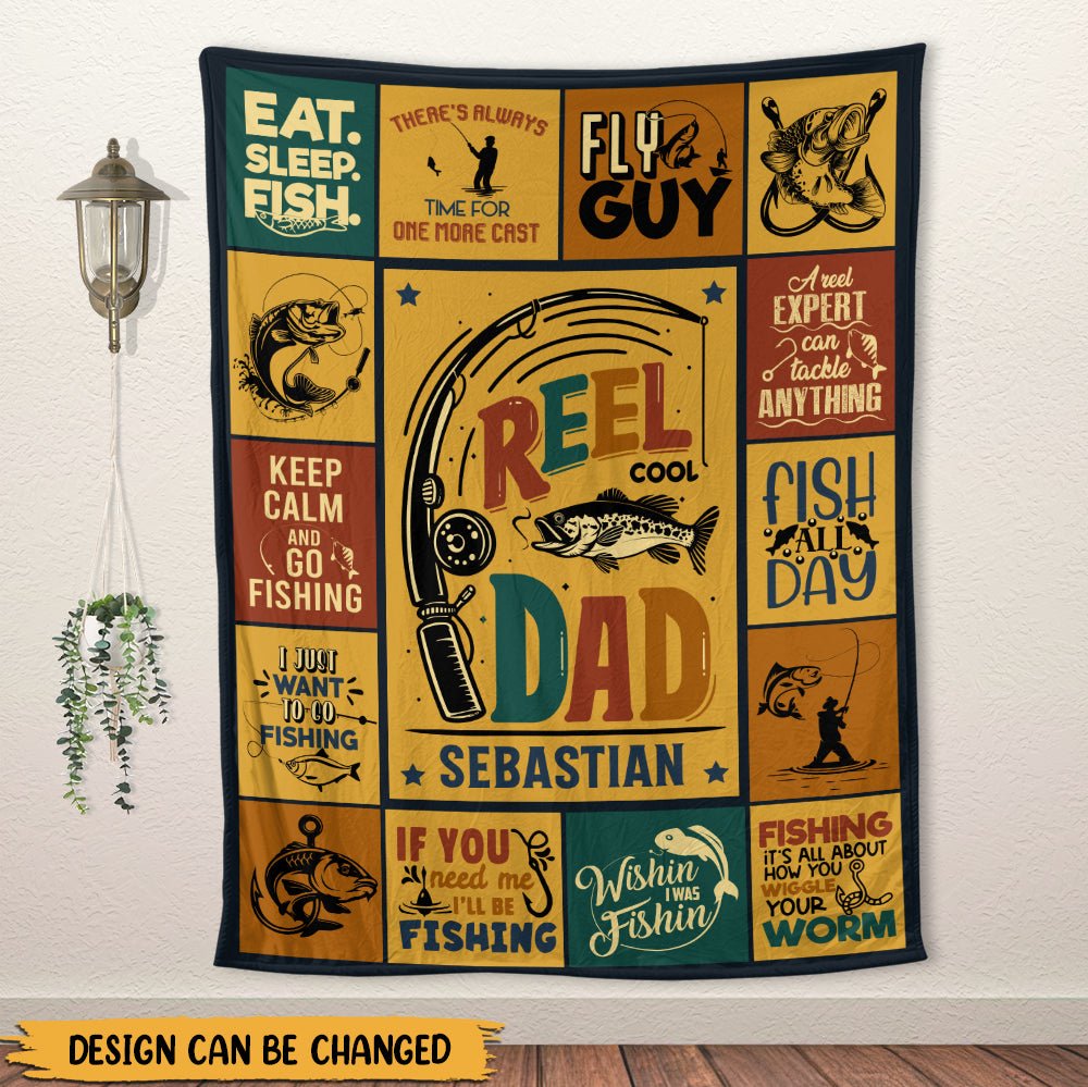 A Reel Expert Can Tackle Anything - Personalized Blanket - Giftago