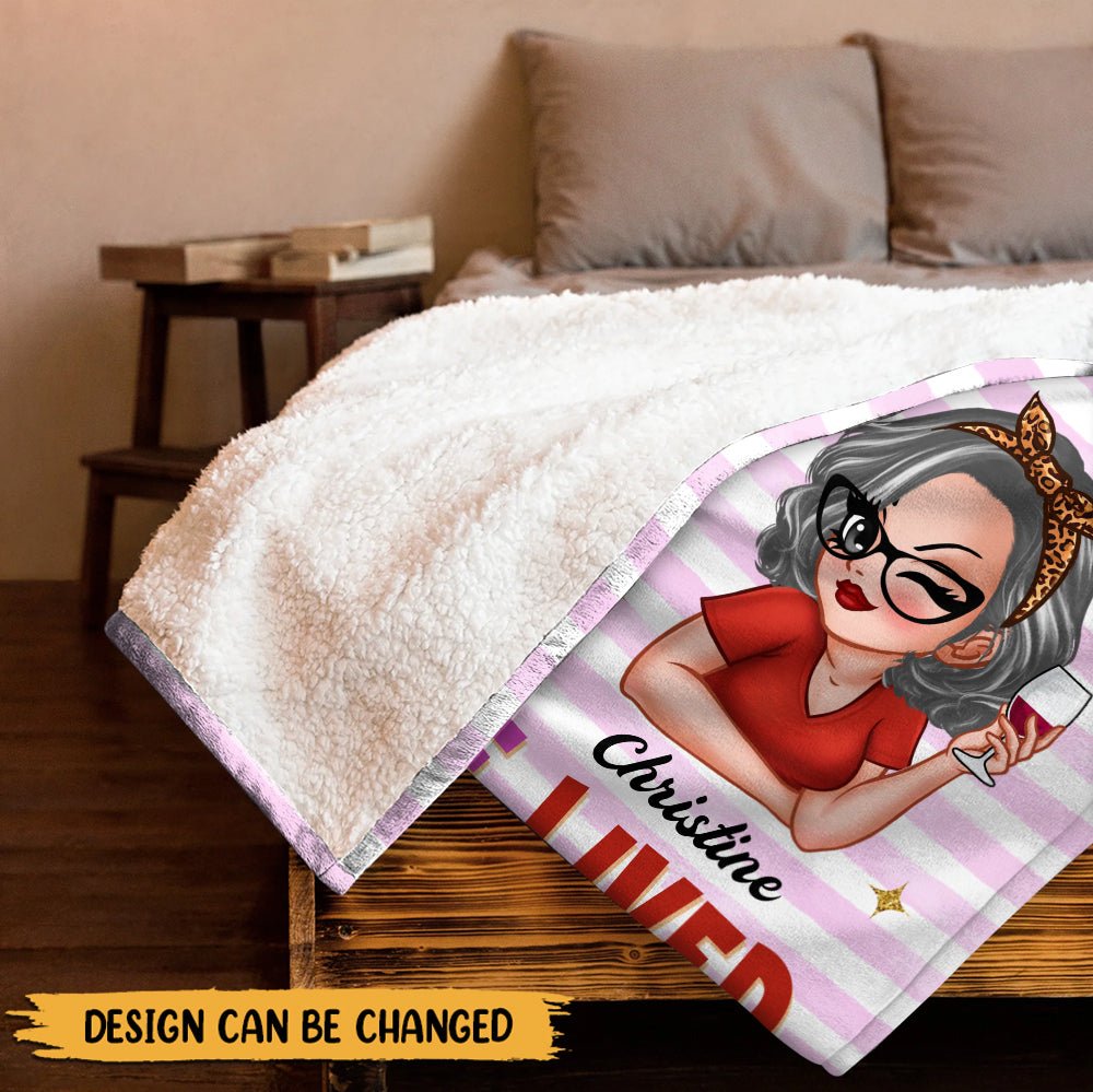 A Wise Woman Once Said - Personalized Blanket - Giftago