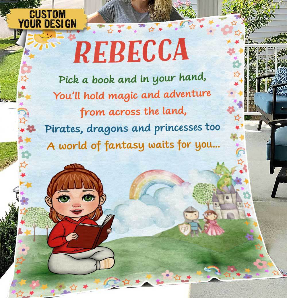 A World Of Fantasy Waits For You - Personalized Blanket - Thoughtful Gift For Birthday - Giftago