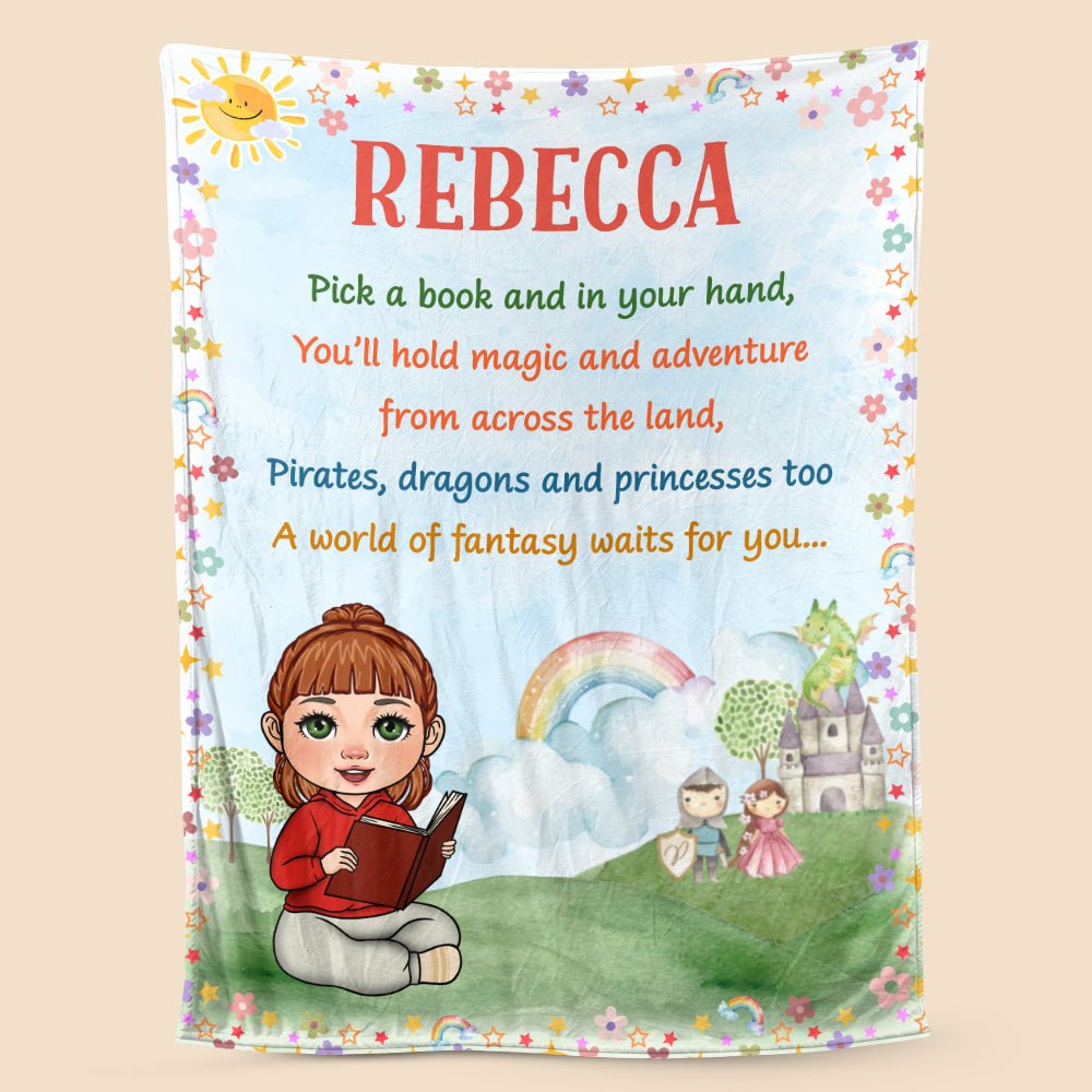 A World Of Fantasy Waits For You - Personalized Blanket - Thoughtful Gift For Birthday - Giftago