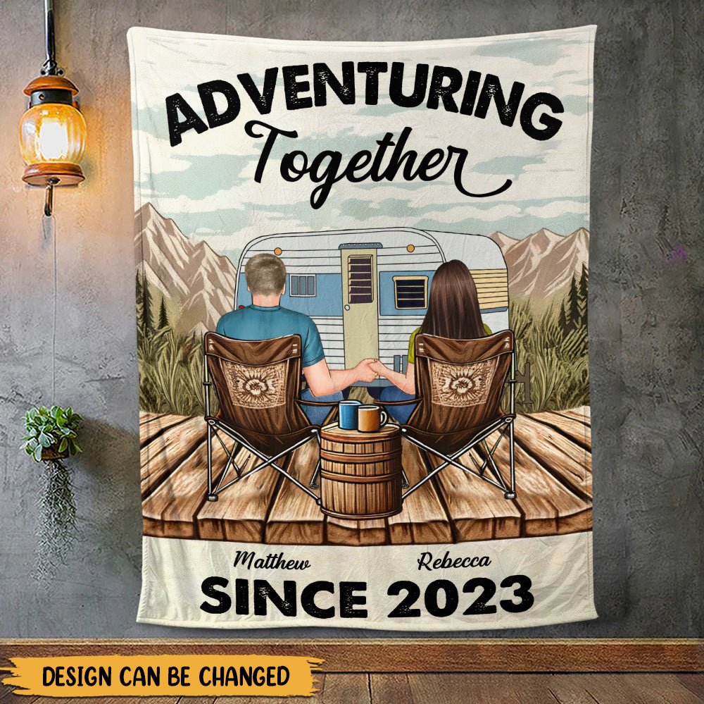Adventuring Together Blanket - Personalized Blanket - Giftago