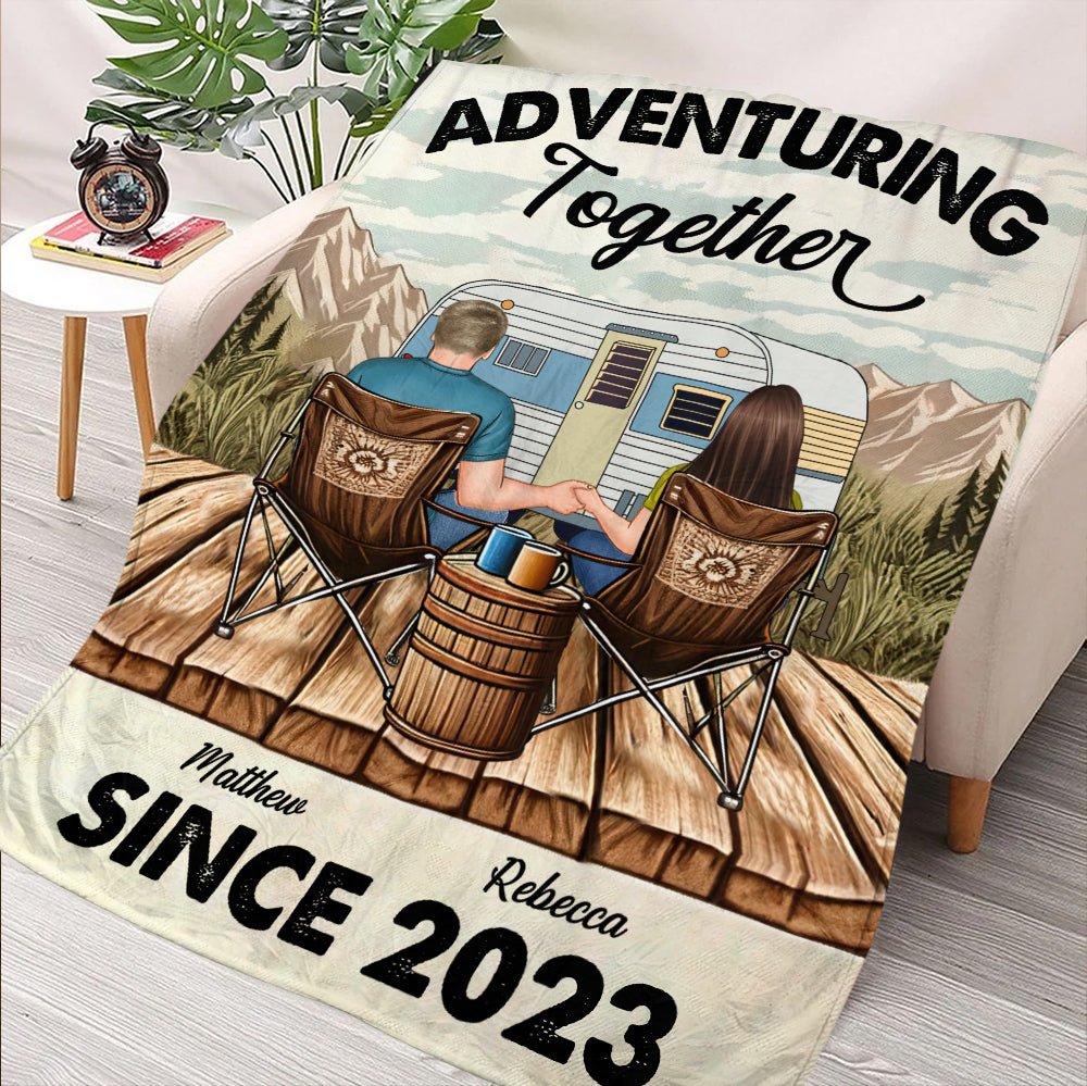 Adventuring Together Blanket - Personalized Blanket - Giftago