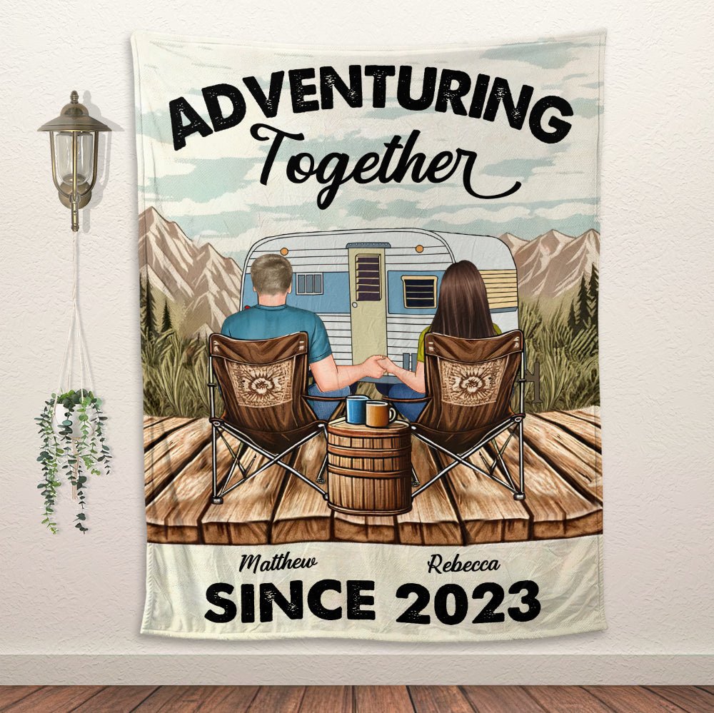 Adventuring Together Blanket - Personalized Blanket - Giftago