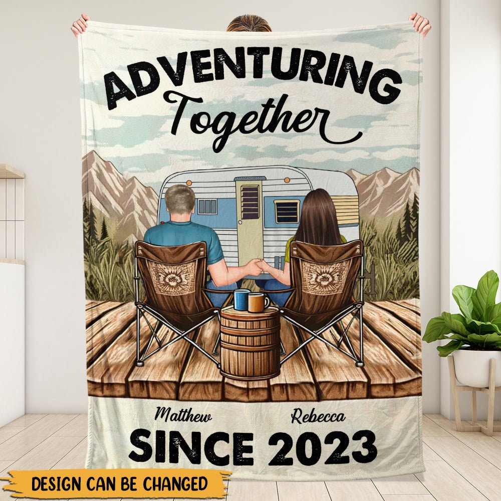 Adventuring Together Blanket - Personalized Blanket - Giftago