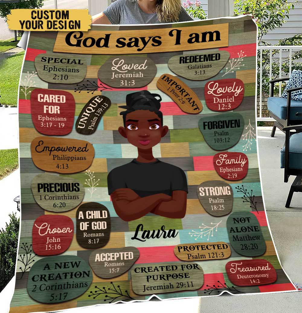 African American - Personalized Blanket - Best Gift For Mother, For Grandma - Giftago