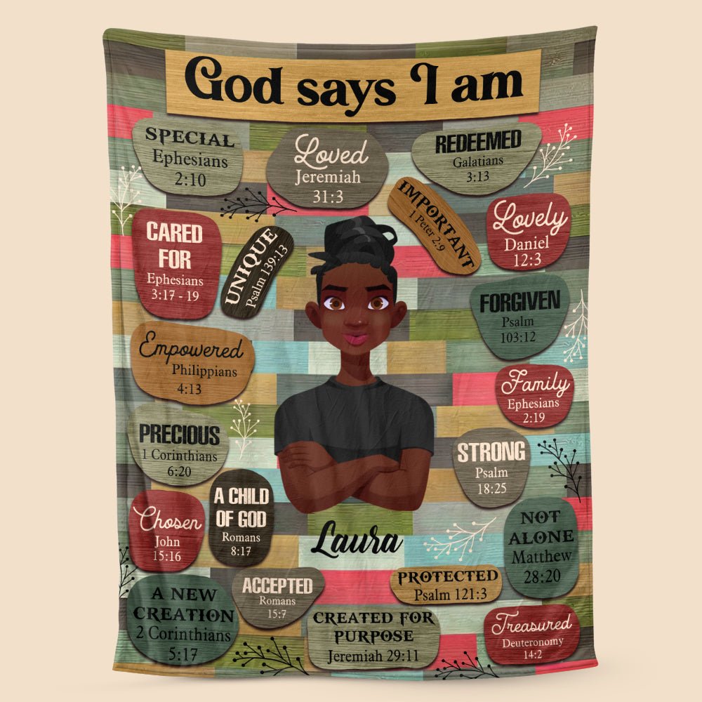 African American - Personalized Blanket - Best Gift For Mother, For Grandma - Giftago