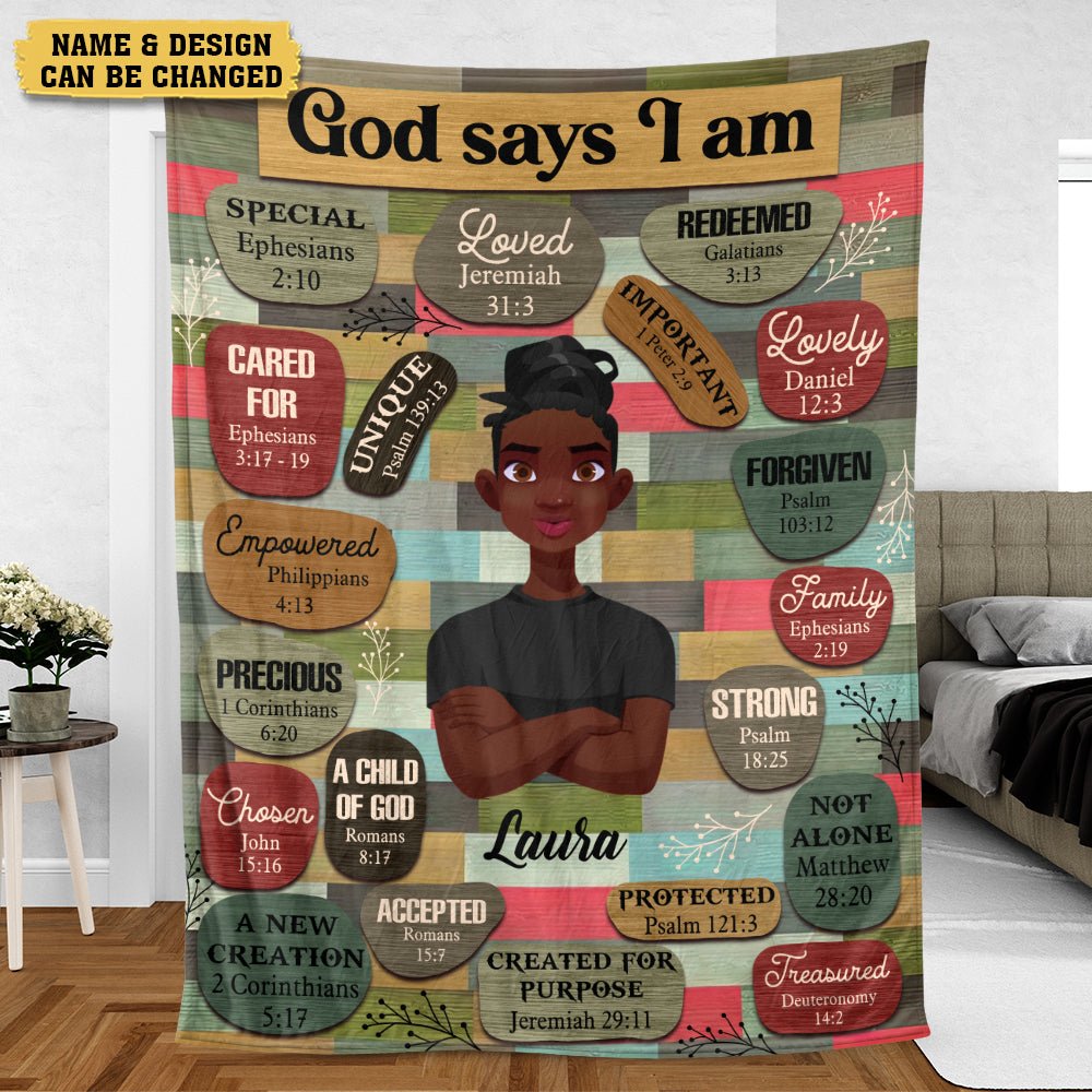 African American - Personalized Blanket - Best Gift For Mother, For Grandma - Giftago