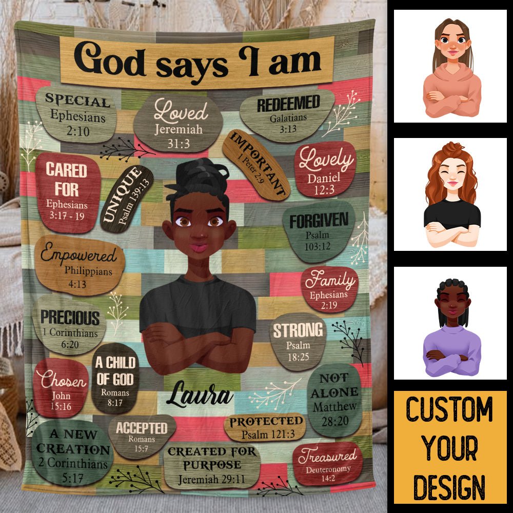African American - Personalized Blanket - Best Gift For Mother, For Grandma - Giftago