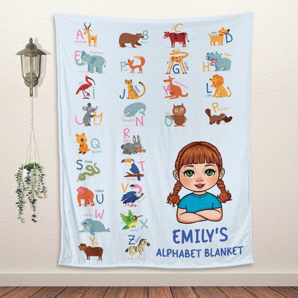 Alphabet Blanket - Personalized Blanket - Giftago