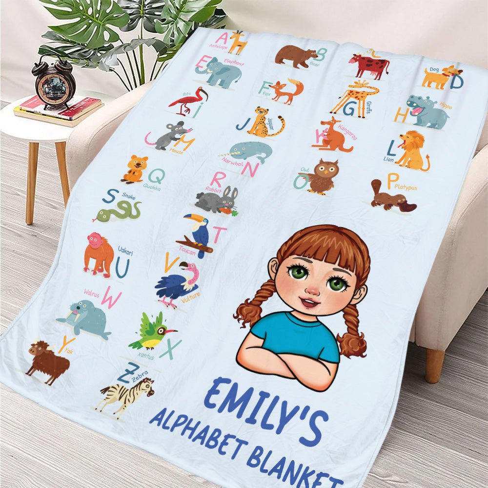 Alphabet Blanket - Personalized Blanket - Giftago