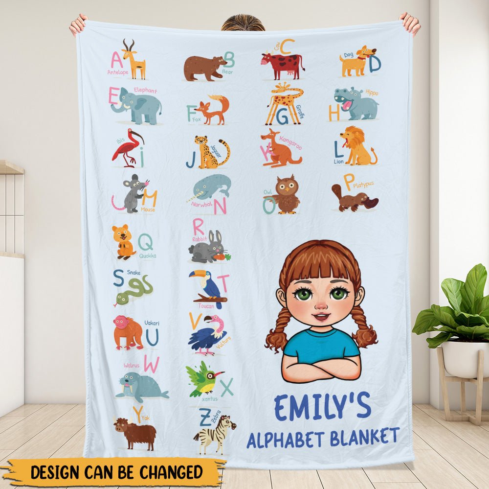 Alphabet Blanket - Personalized Blanket - Giftago