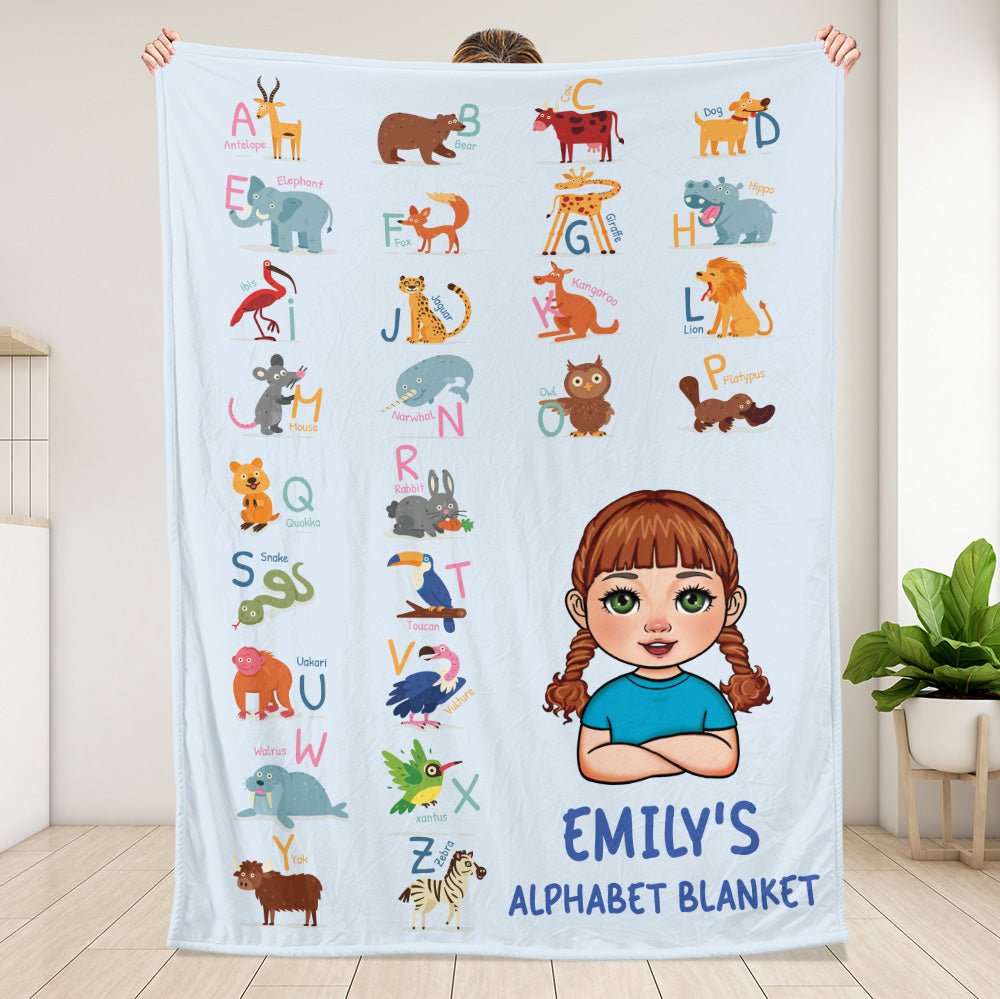 Alphabet Blanket - Personalized Blanket - Giftago