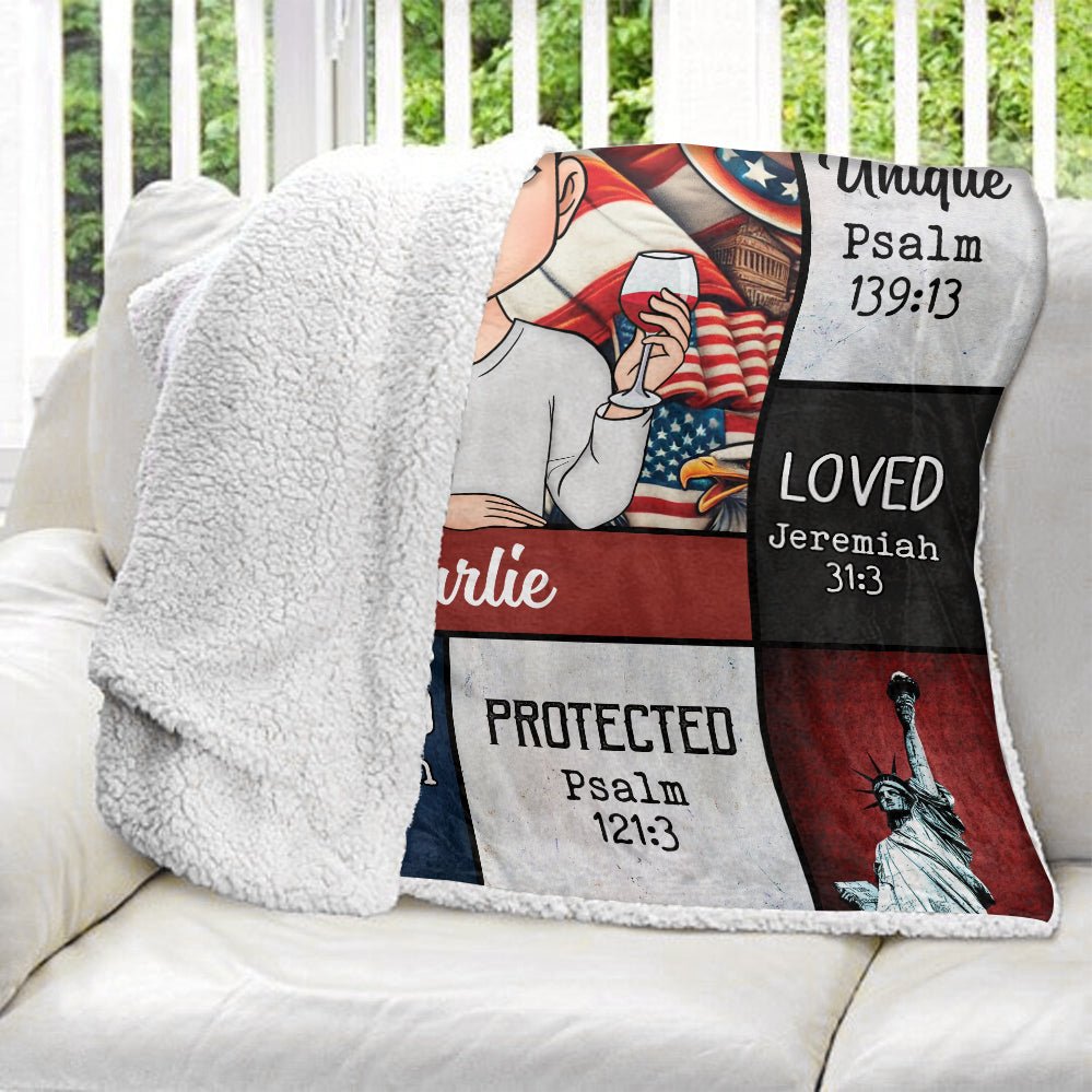 American God Says Blanket - Personalized Blanket