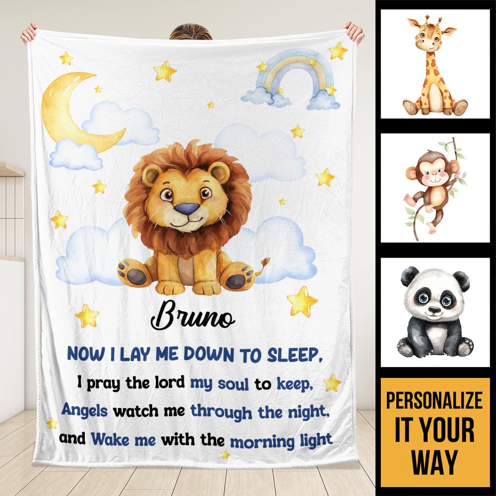 Animal Blanket Gift For Newborn Baby Blanket - Personalized Blanket - Giftago