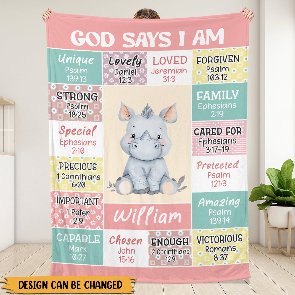 Animal God Says Blanket - Personalized Blanket