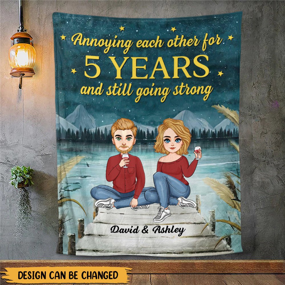 Annoying Each Other For - Personalized Blanket - Meaningful Gift For Valentine, For Couple - Giftago