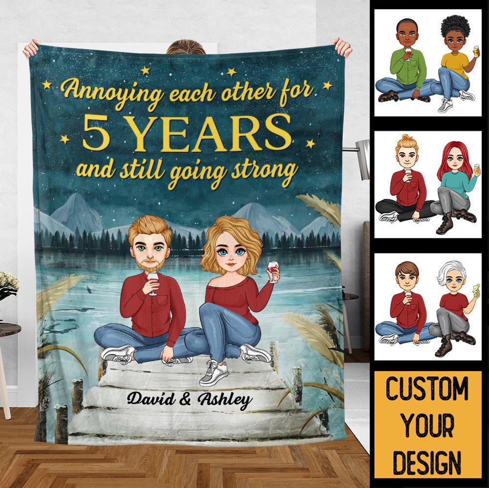 Annoying Each Other For - Personalized Blanket - Meaningful Gift For Valentine, For Couple - Giftago