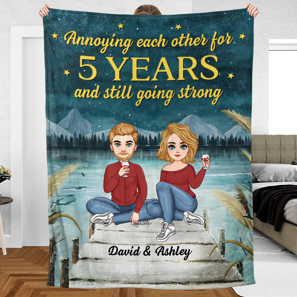 Annoying Each Other For - Personalized Blanket - Meaningful Gift For Valentine, For Couple - Giftago