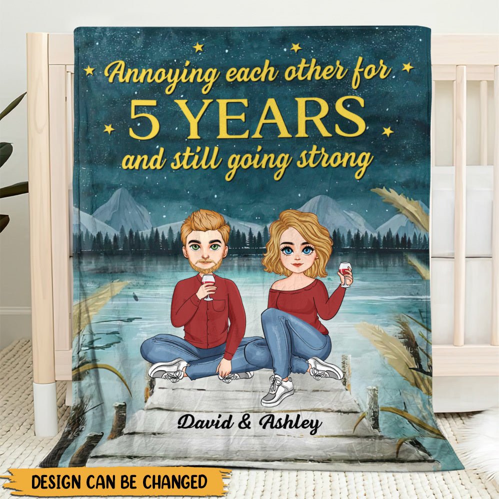 Annoying Each Other For - Personalized Blanket - Meaningful Gift For Valentine, For Couple - Giftago