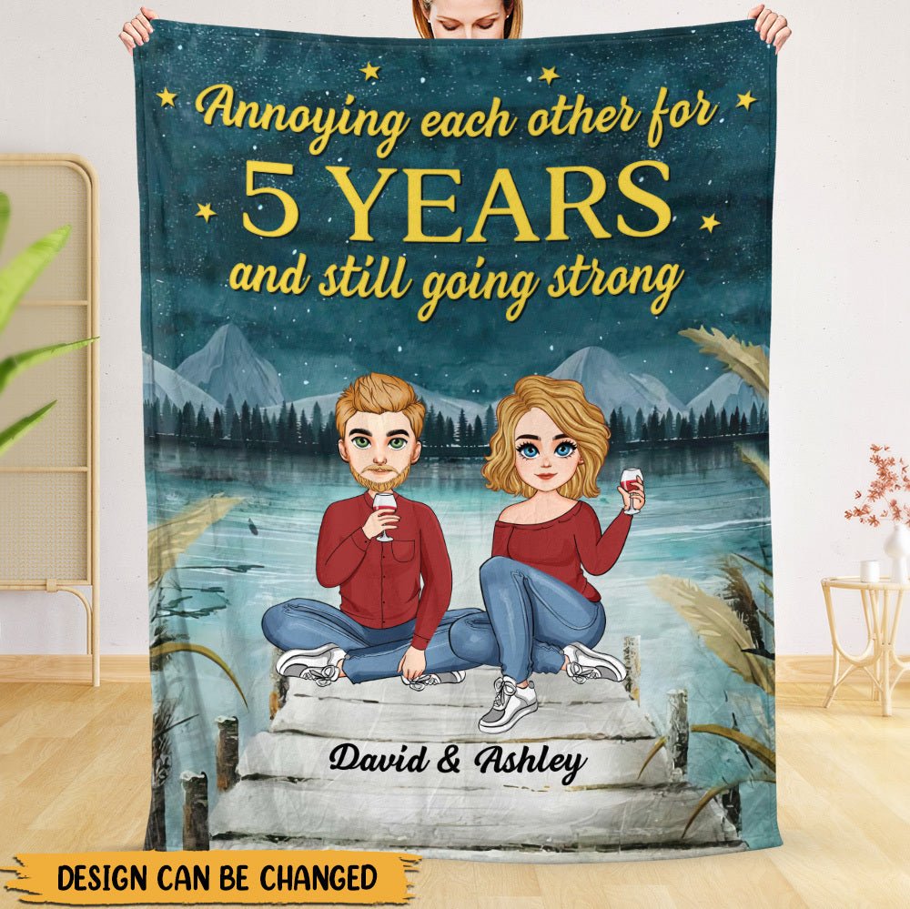Annoying Each Other For - Personalized Blanket - Meaningful Gift For Valentine, For Couple - Giftago