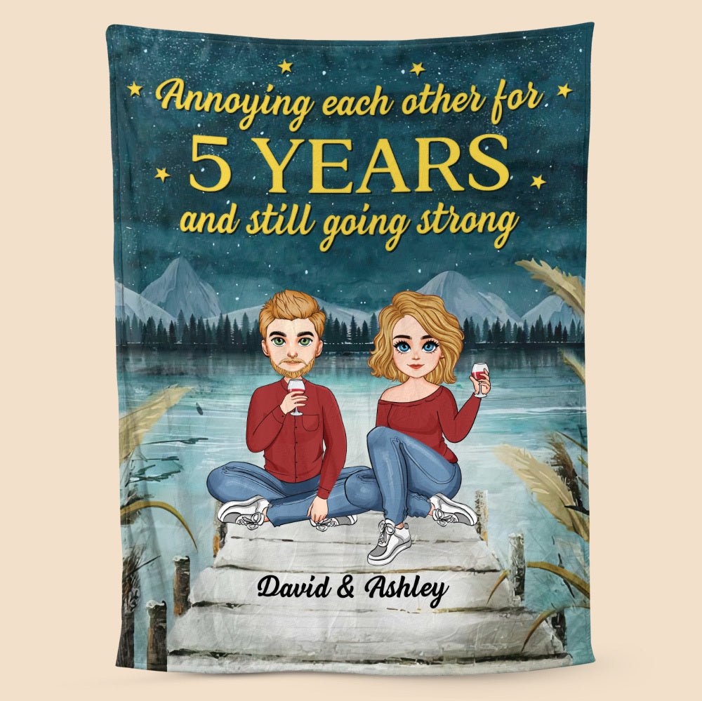 Annoying Each Other For - Personalized Blanket - Meaningful Gift For Valentine, For Couple - Giftago