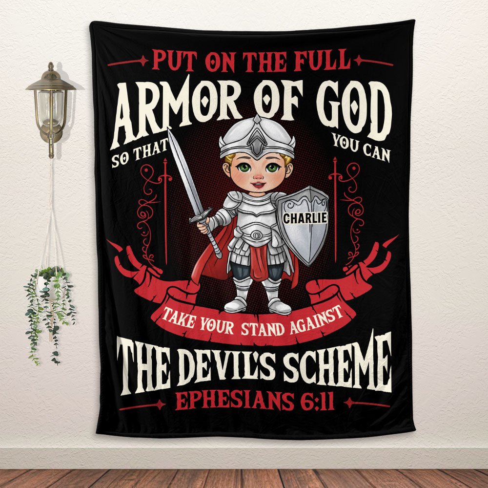 Armor Of God  Blanket - Personalized Blanket