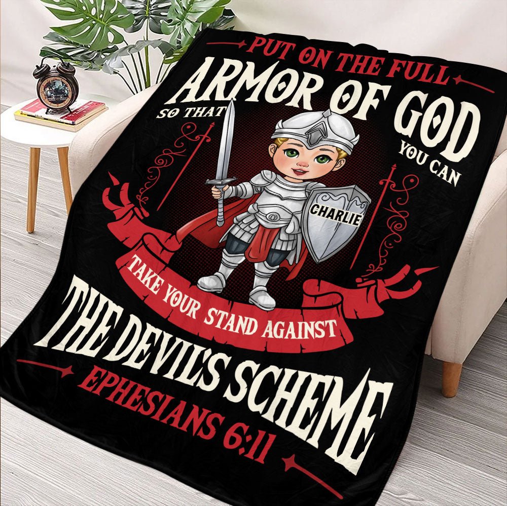 Armor Of God  Blanket - Personalized Blanket